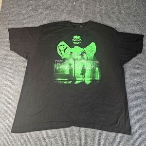 The Exorcist Shirt Mens 3XL Black Glow In The Dark Graphic Tee Horror Movie
